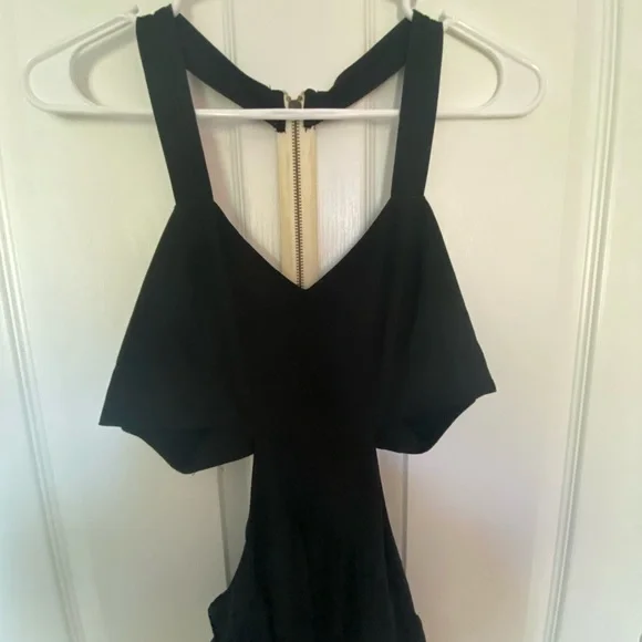 Black Cut Out Midi Dress - Picture 6 of 6